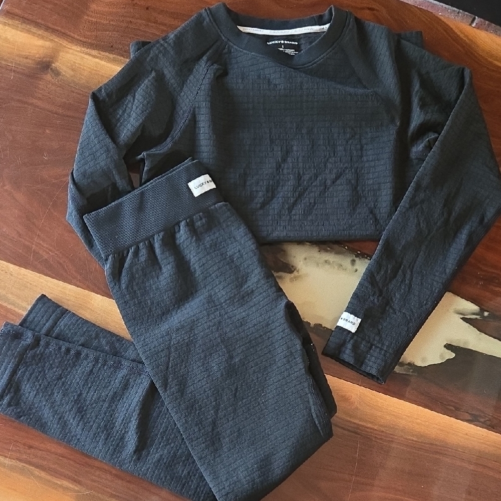 Lucky Brand Black Pajama Set